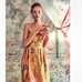 Anthropologie James Coviello Botanical Floral Fit N' Flare Dress Watercolor