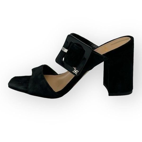 Sam Edelman Dalton chunky block Sandal/Heels Black Womens 7