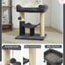 Hoopet cat Tree Tower,cat Scratching Post for Indoor Cats,Featuring with Super C