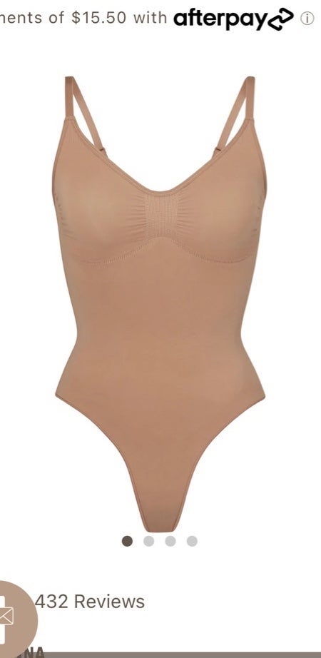 skims sculpting thong bodysuit