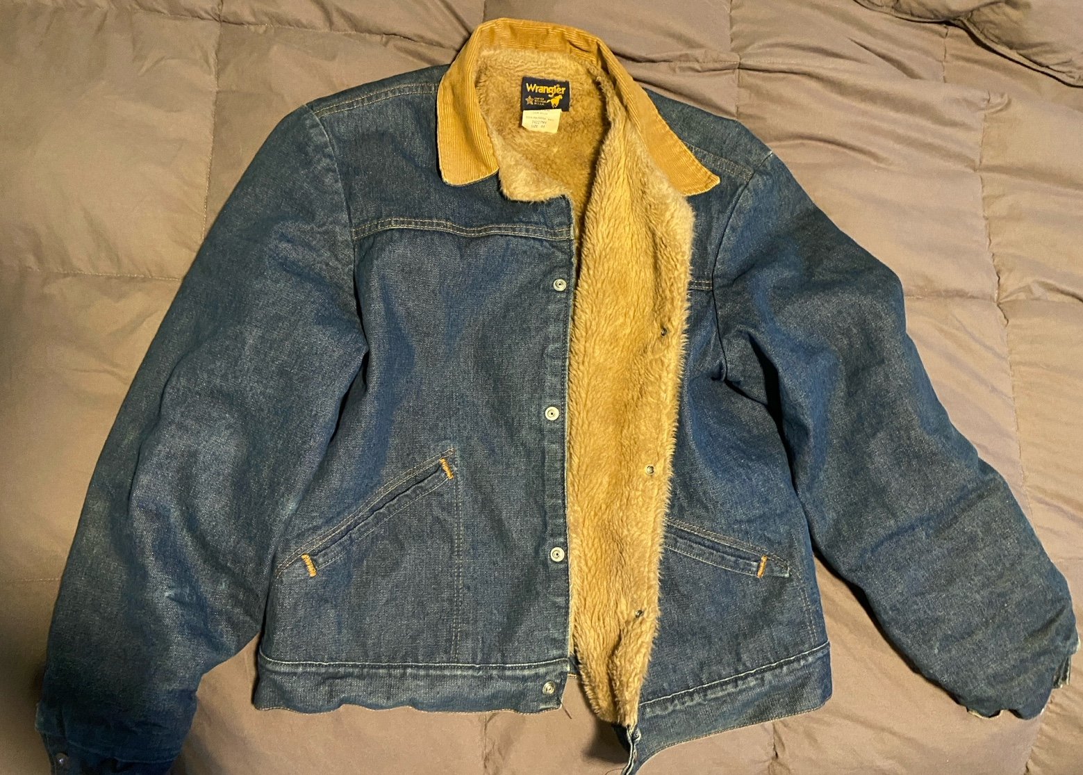 Vintage Wrangler Maverick Brand Jean lined jacket
