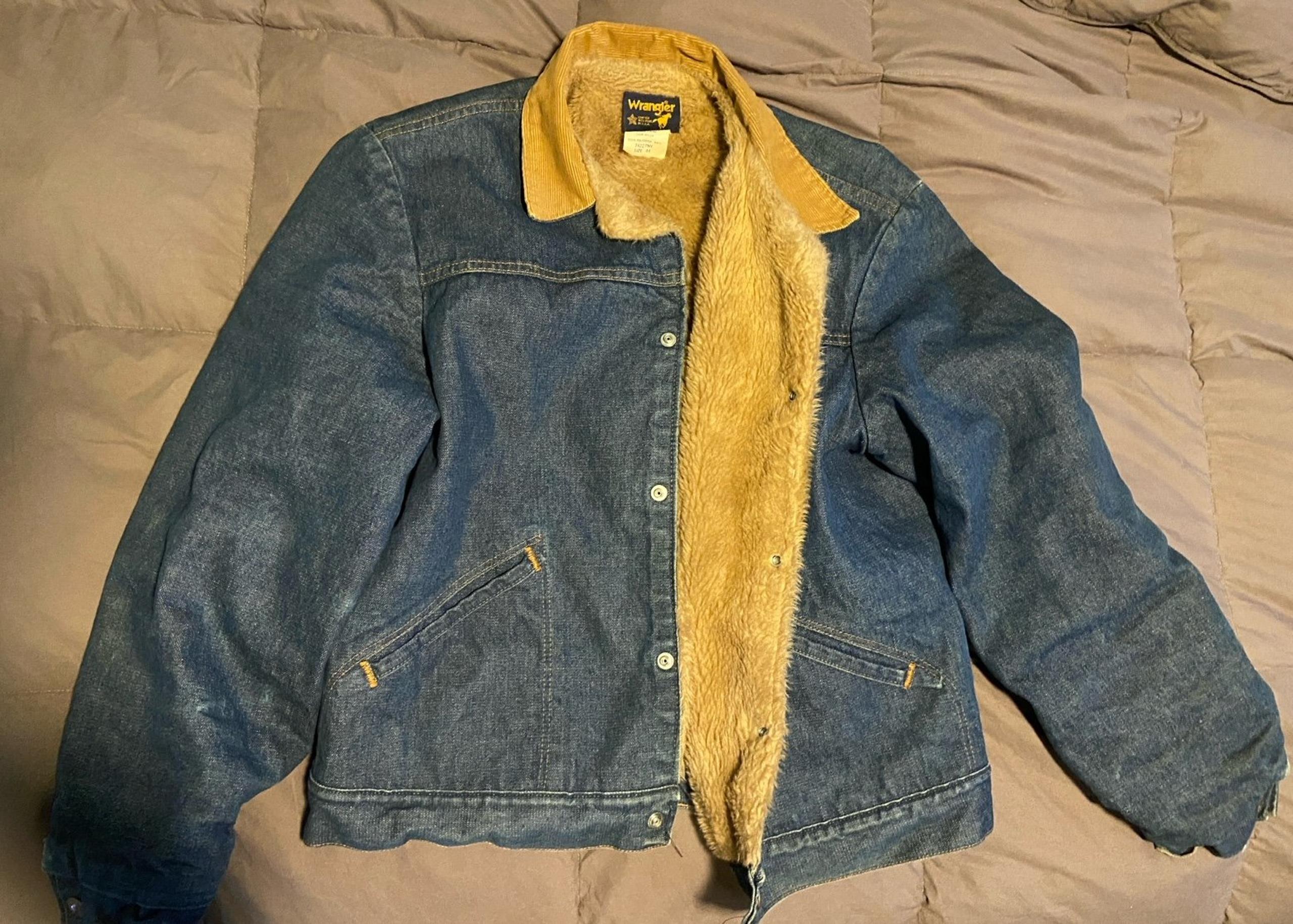 Vintage Wrangler Maverick Brand Jean lined jacket