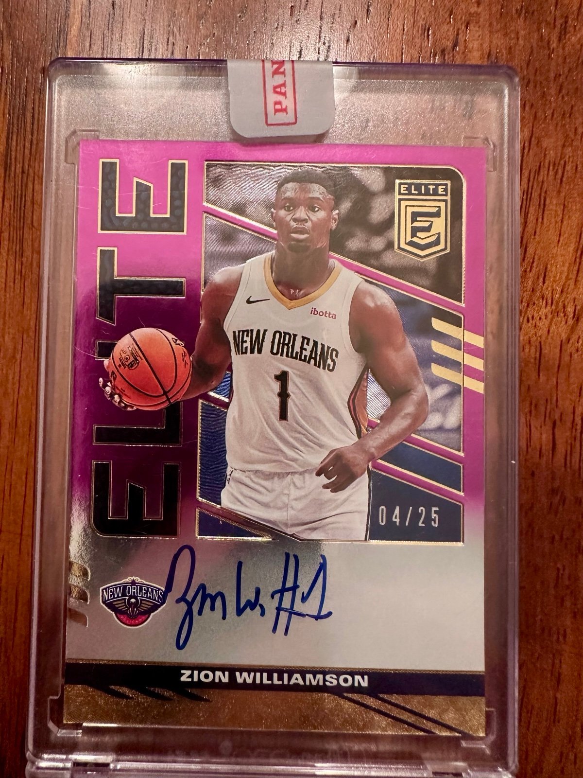 2021-2022 Elite Zion Williamson auto 04/25