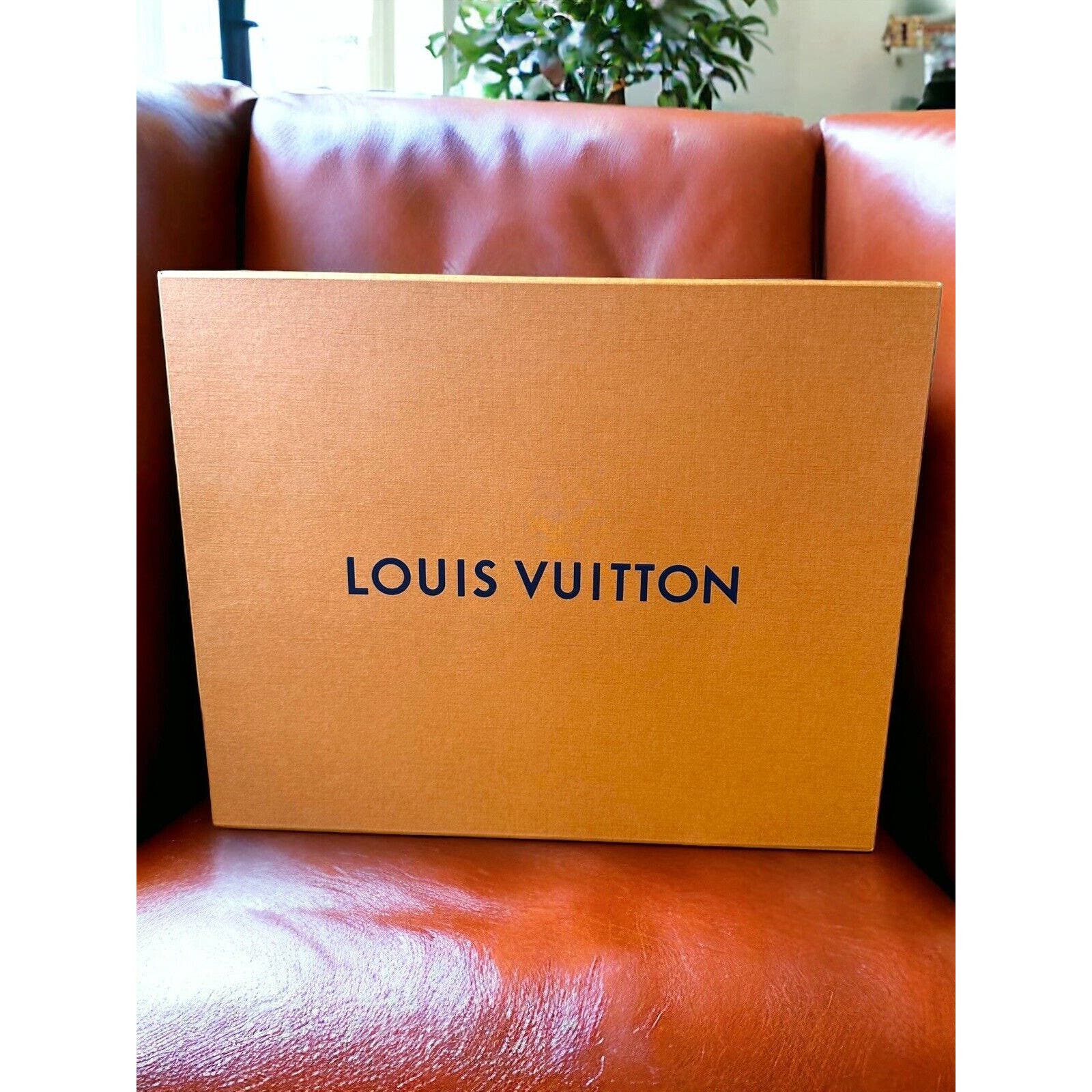 Louis Vuitton Box XL Magnetic Closure Orange Gift Shoes Purse 18”x14.5”x 7”