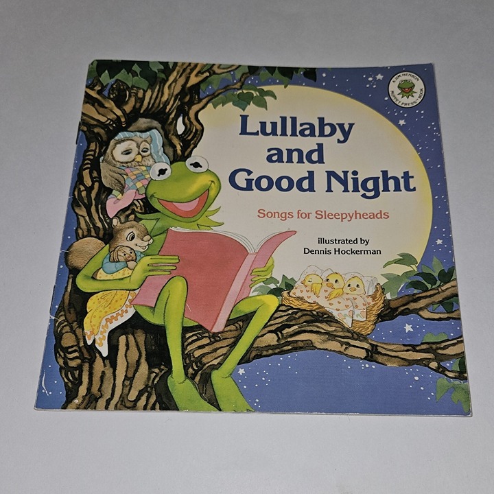 VTG Lullaby & Good Night Songs for Sleepyheads PBK Book Hockerman Henson 1989