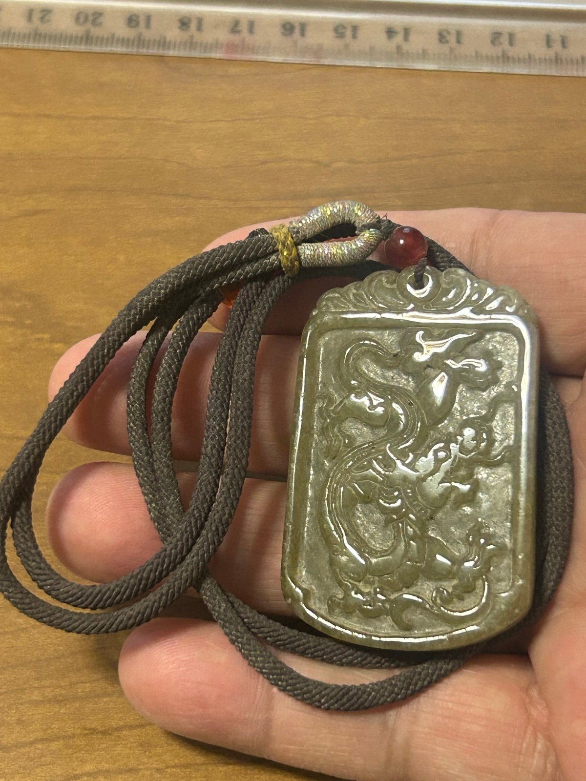Chinese Antique Jade Pendant Necklace