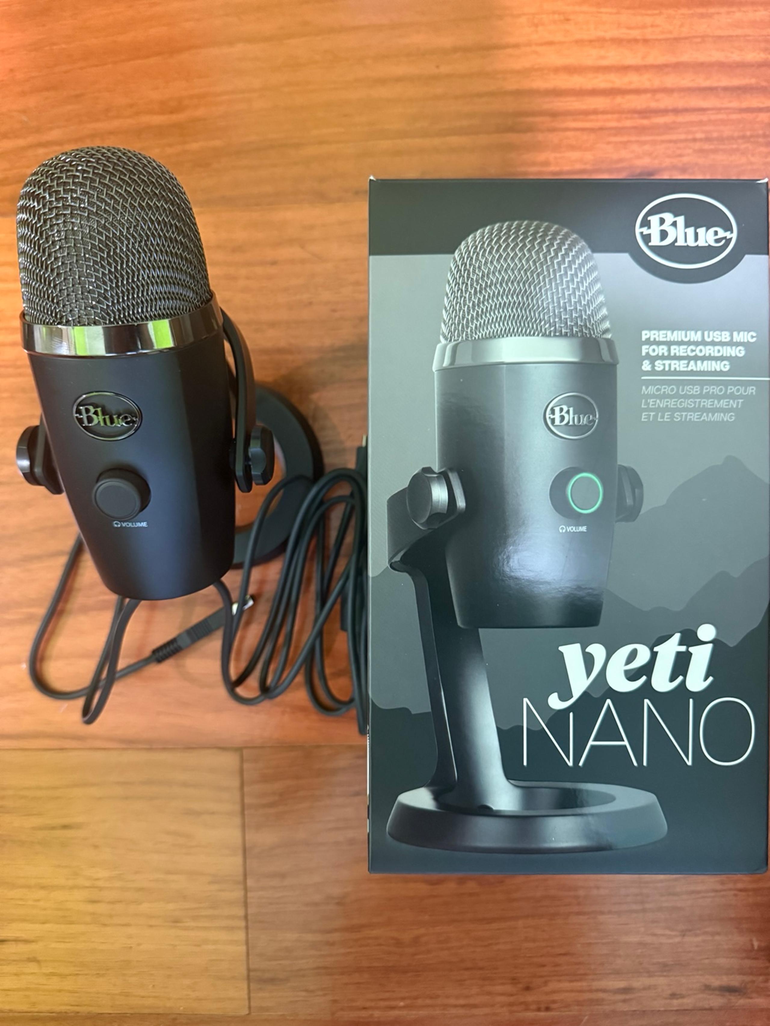 NEW Yeti Blue Nano Black Microphone