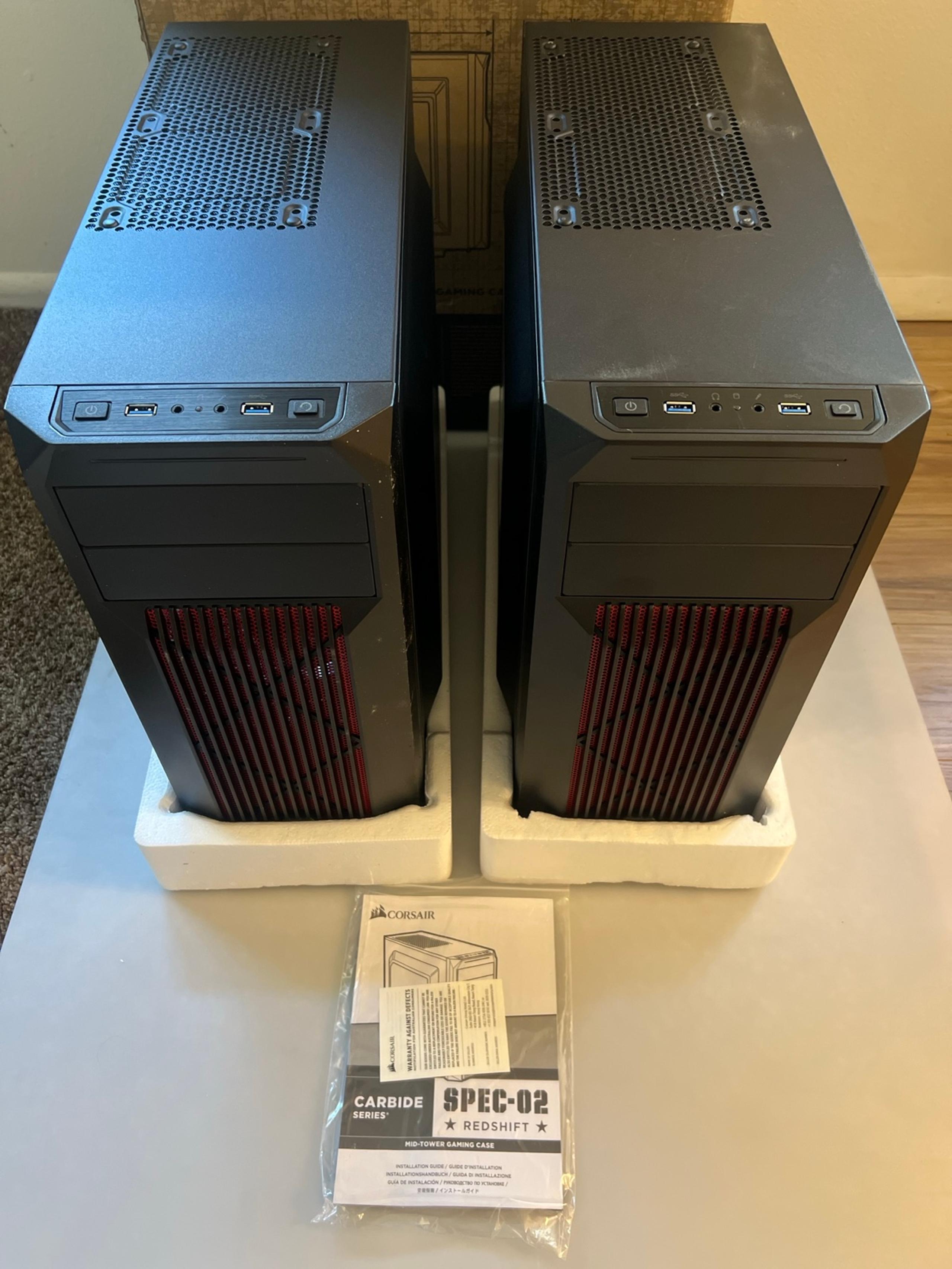 2-CORSAIR Carbide Series SPEC 03 Mid-Tower  Case Black Window With 3 RGB Fans