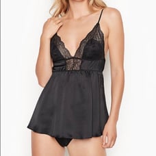 Victoria’s Secret Satin & Lace Babydoll Lingerie