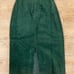 100% green leather skirt