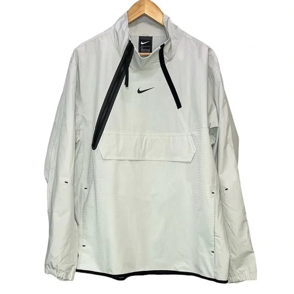 Nike Tech Pack 1/2 Zip Woven Jacket Anorak Pullover Mens Large L Grey DC6987