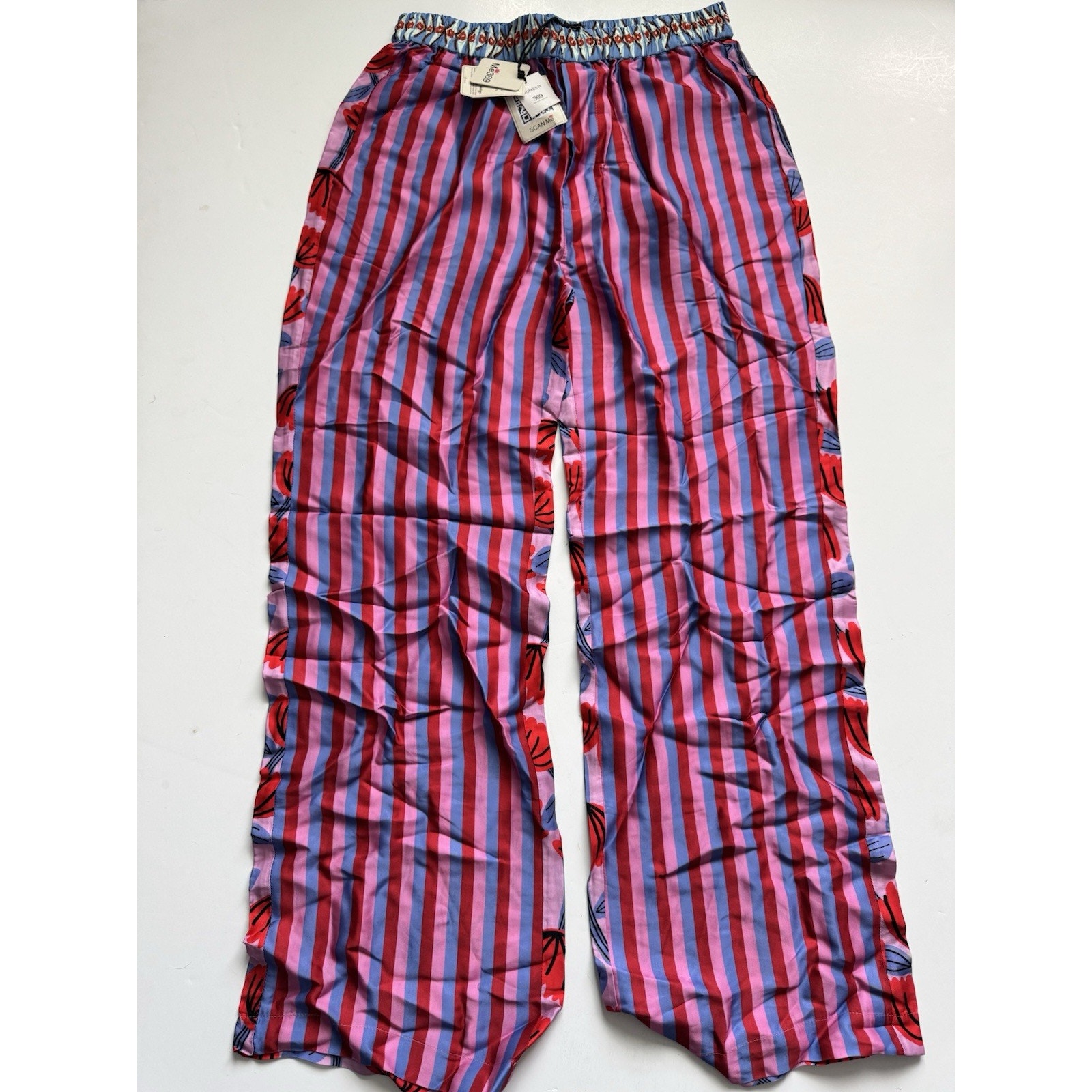 ME369 BAILEY STRAIGHT PANT Red Lipstick Size Small