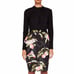 Ted Baker Blayyke Peaches Ruffle Pencil
