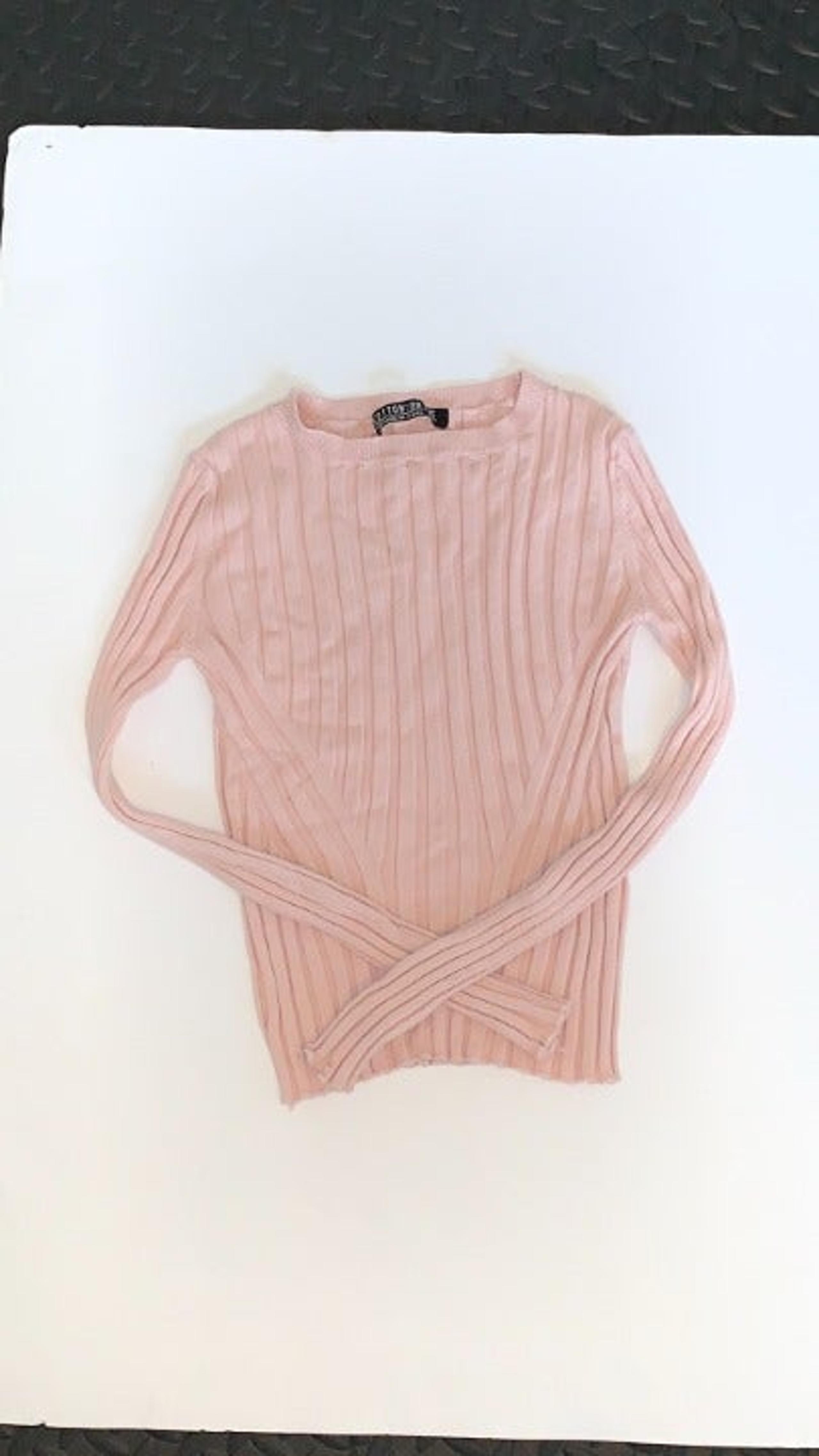 COTTON ON Cropped Pink Knit Top X-Small