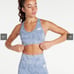 Sustainable Seamless Sports Bra Blue