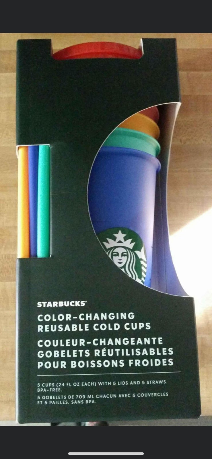 Starbucks color changing cups