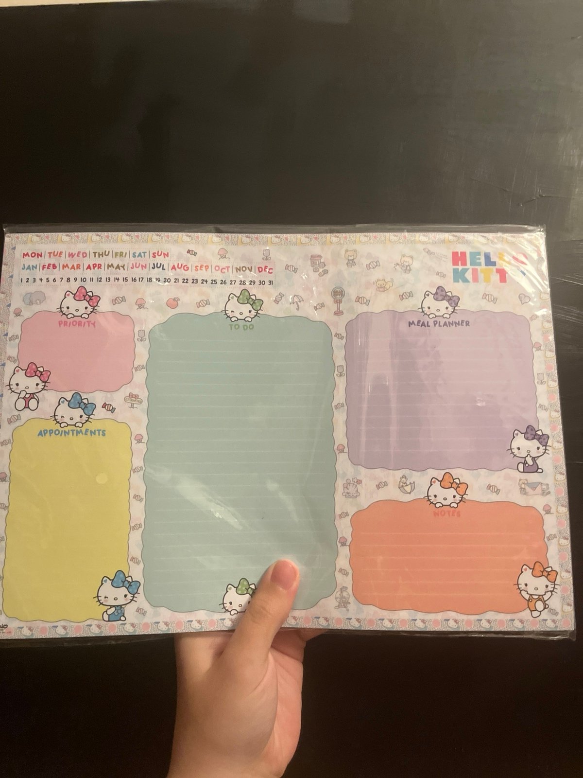 Hello kitty planner to do note pad