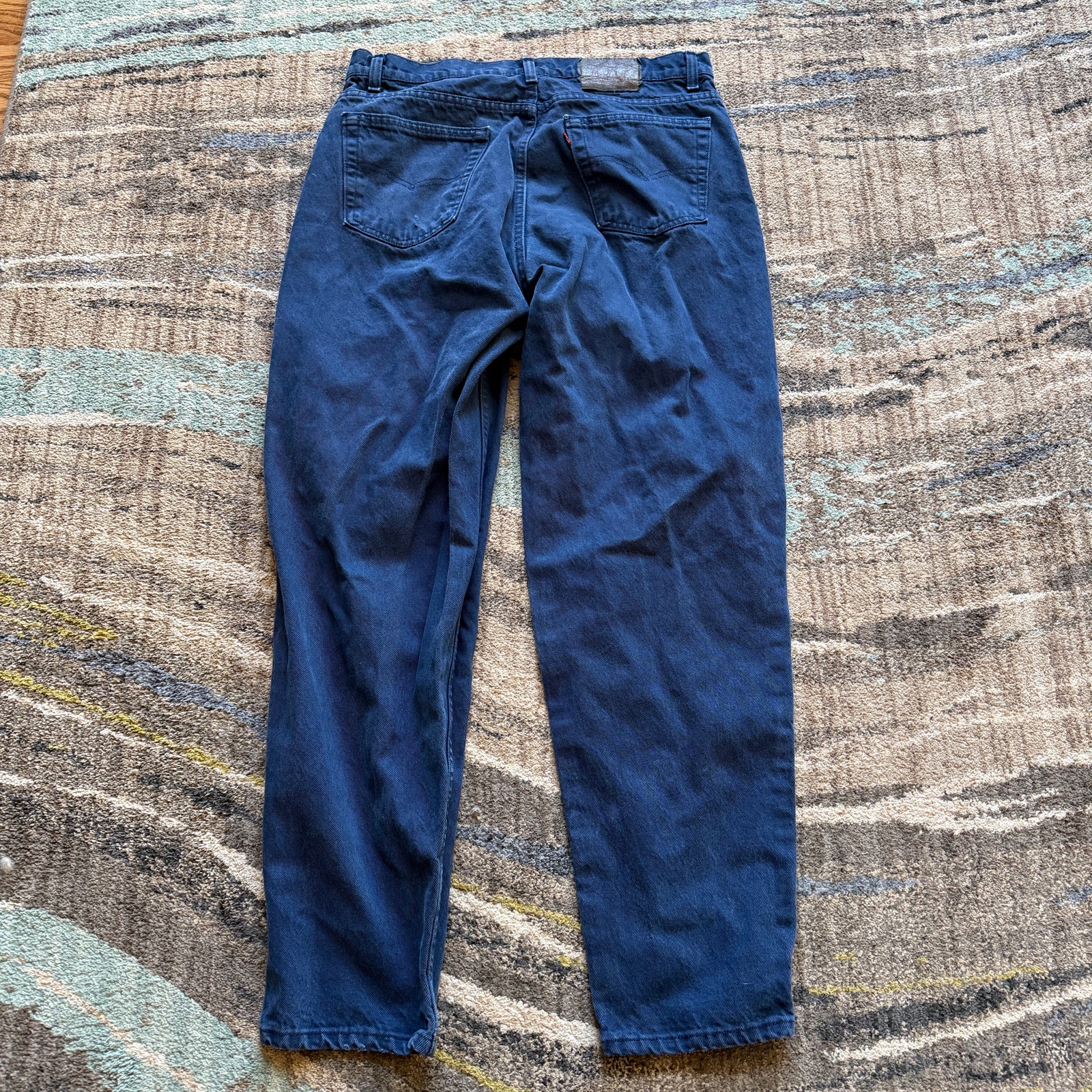 Men's Vintage 90's Levi's made in the USA Dark Blue Dyed Denim Jeans Sz 34 x 32