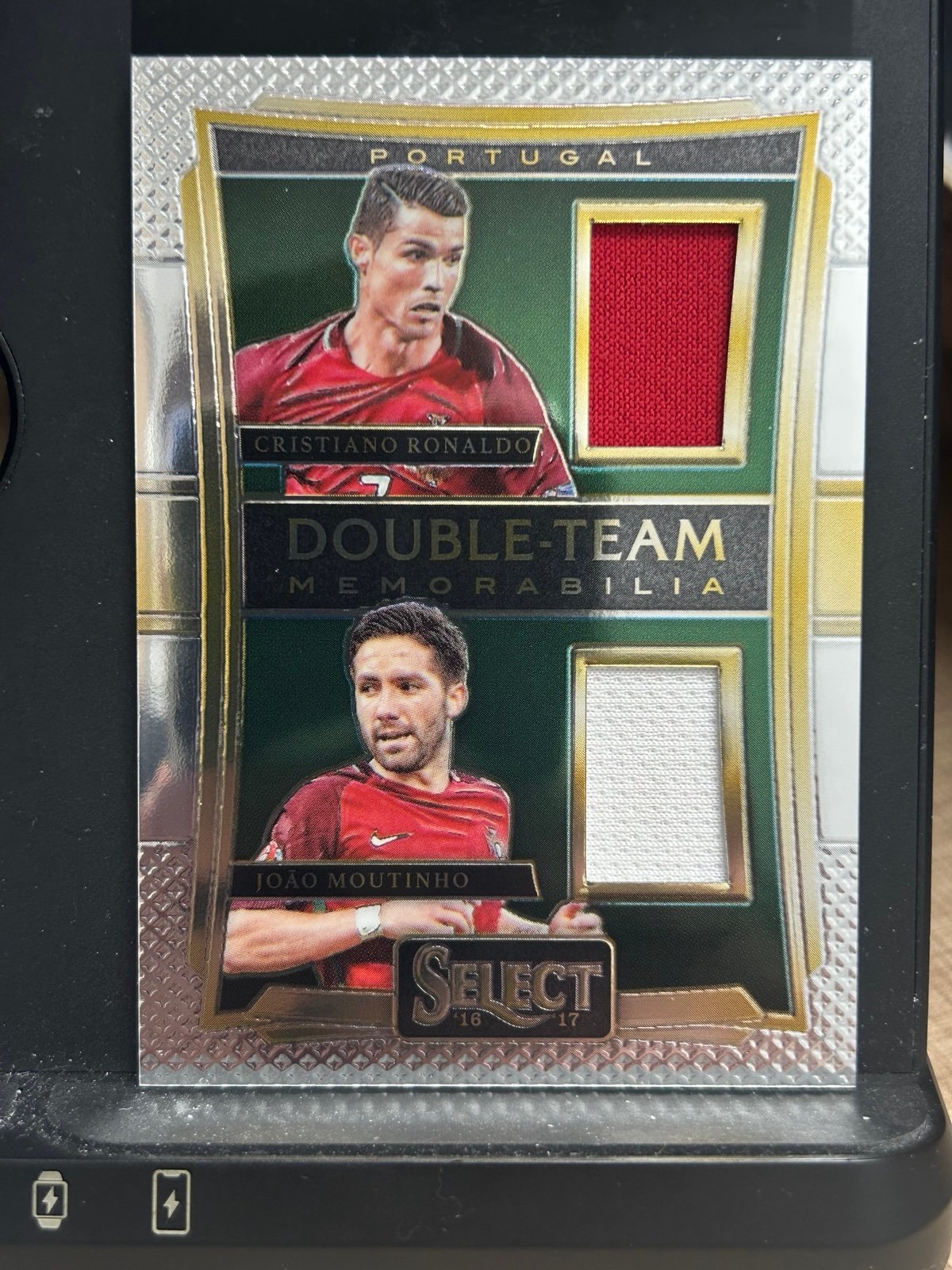 Panini Select 16-17 Cristiano Ronaldo Double Team Memorabilia DT-RM