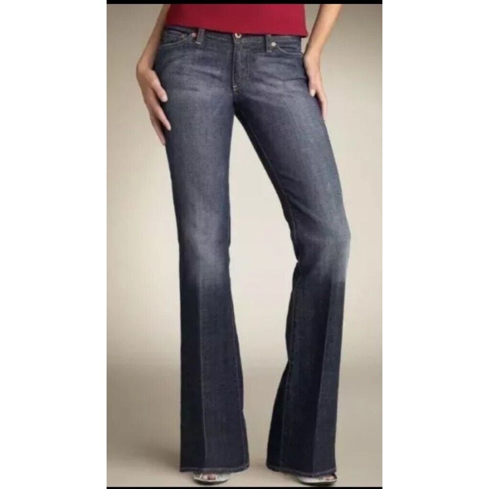 Adriano Goldschmied AG Jeans 31 The Club Dark Wash Stretch Mid Rise Designer USA