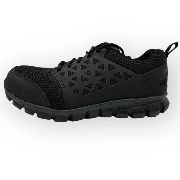 Reebok Sublite Cushion composite toe work shoes black RB4039 mens size 9w NWOB