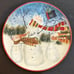Certified international 4 dessert plates 9 Enchanted Snowman Susan Winget
