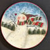 Certified international 4 dessert plates 9 Enchanted Snowman Susan Winget