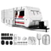 Mofeez Oxford Fabric Travel Trailer RV Cover, Camper Cover with 300D Oxford for