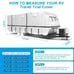 Mofeez Oxford Fabric Travel Trailer RV Cover, Camper Cover with 300D Oxford for