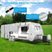 Mofeez Oxford Fabric Travel Trailer RV Cover, Camper Cover with 300D Oxford for