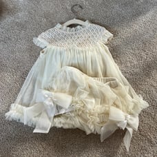 petite masion dress w bloomers bows