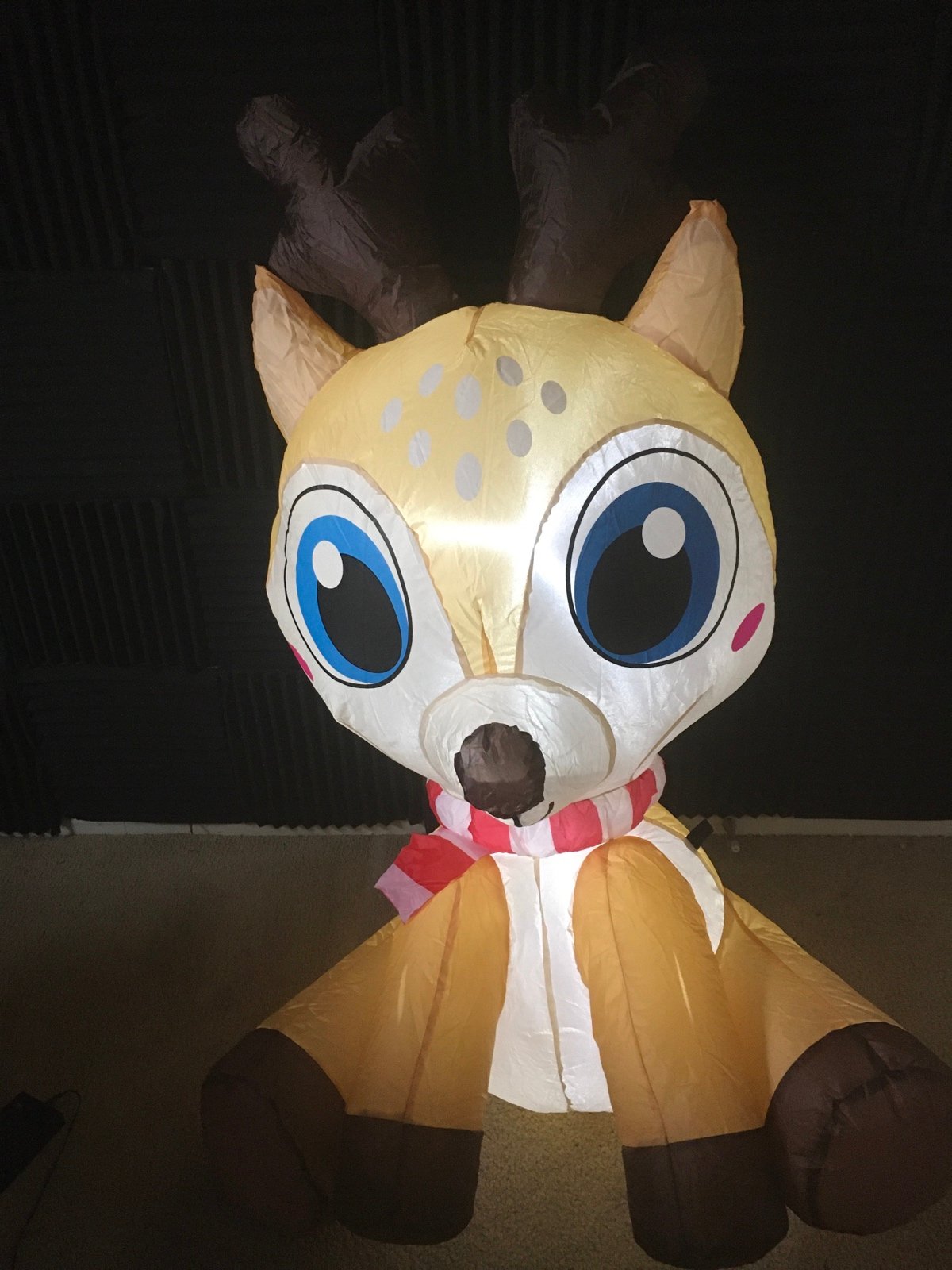 4x4 feet inflatable reindeer.