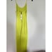 Alice And Olivia Steph Scoop Neck Fringe Dress Citron SZ 0