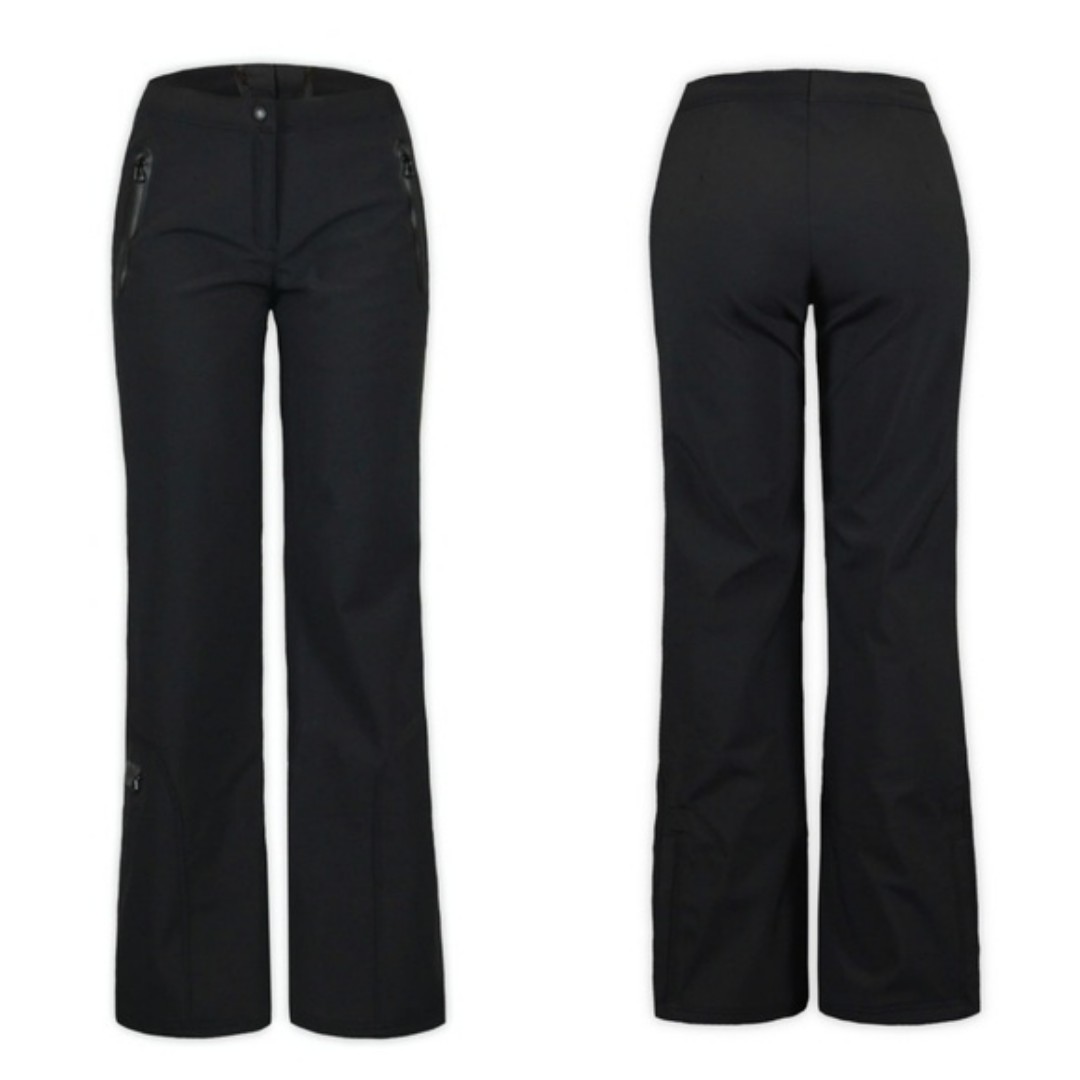 Afrc Boulder Gear Tech Soft Shell Fleece-Lined Ski Snow Black Pants Size 6