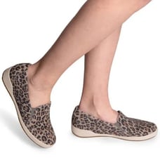 Dansko Odina animal print perforated leather flats size 39