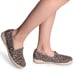 Dansko Odina animal print perforated leather flats size 39