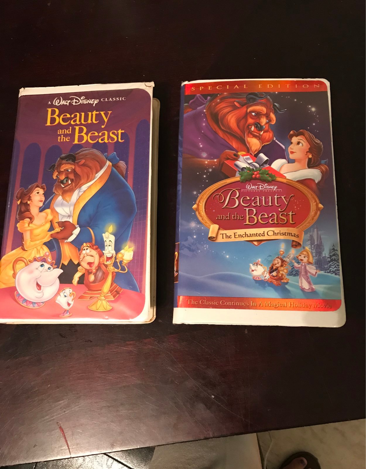 Beauty and the Beast 1 and 2 vhs tape