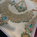 Indian/ Pakistani Bridal faux gold/ stone jewelry set