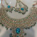 Indian/ Pakistani Bridal faux gold/ stone jewelry set