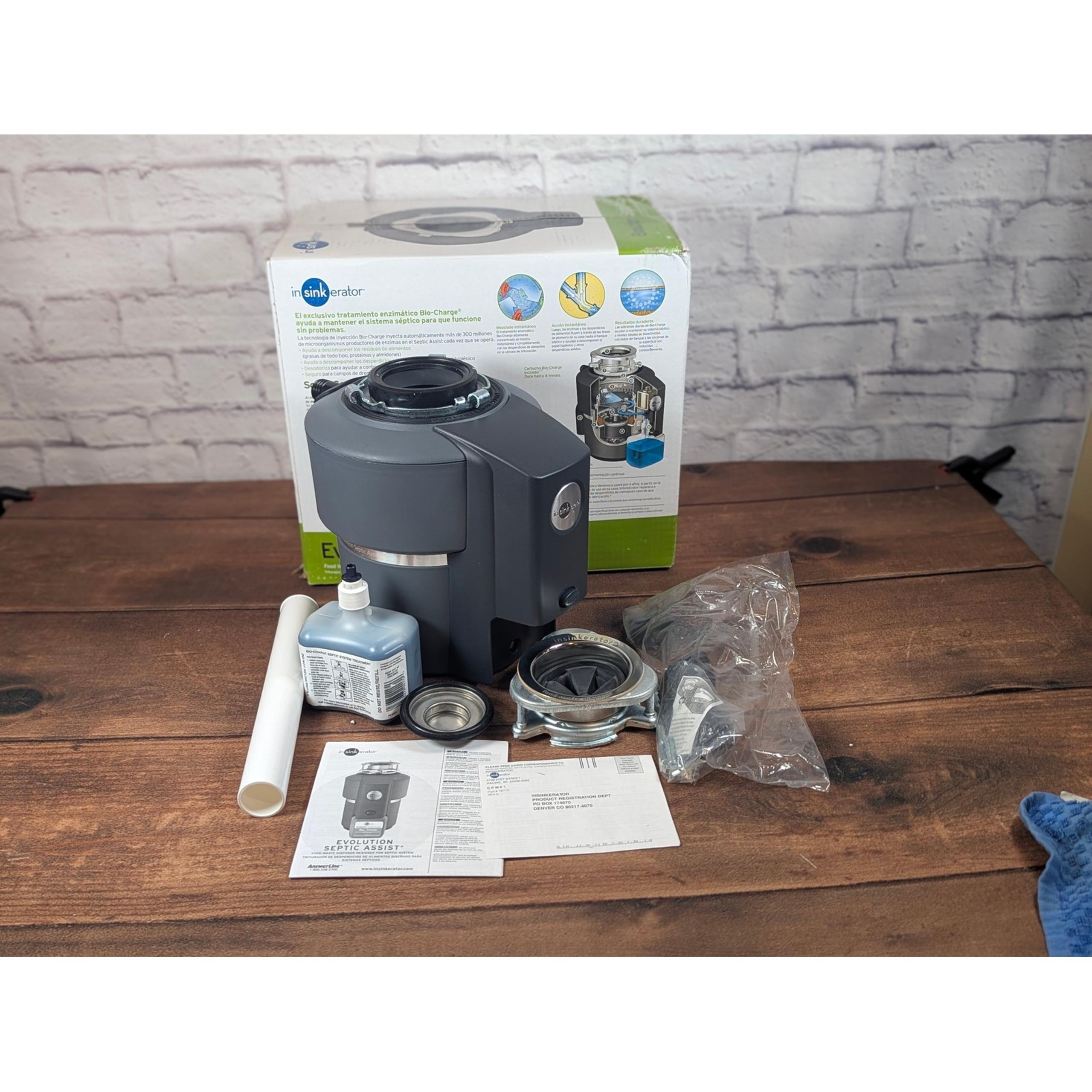 InSinkErator Evolution Septic Assist 3/4 HP Garbage Disposal Multi Grind
