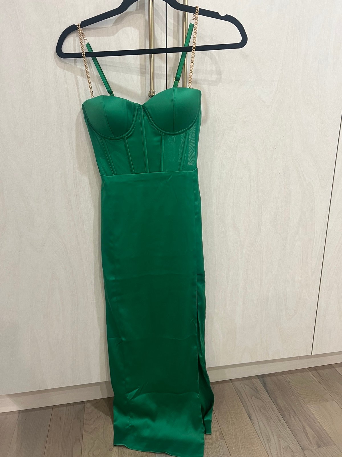 Meshki midi dress with slit