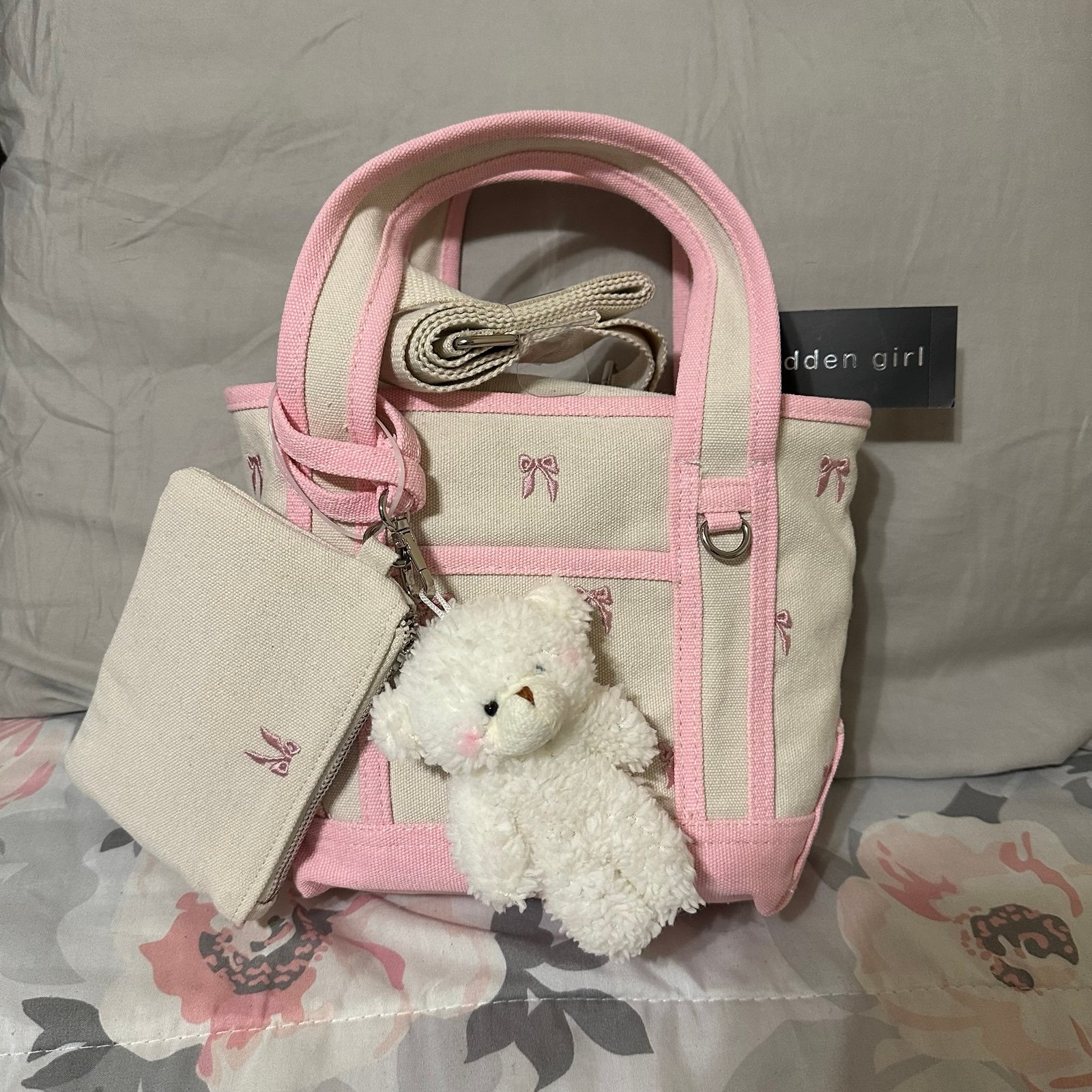 madden girl bow tote