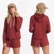 Vuori Halo Essential Hoodie Currant Heather Size Medium VW226