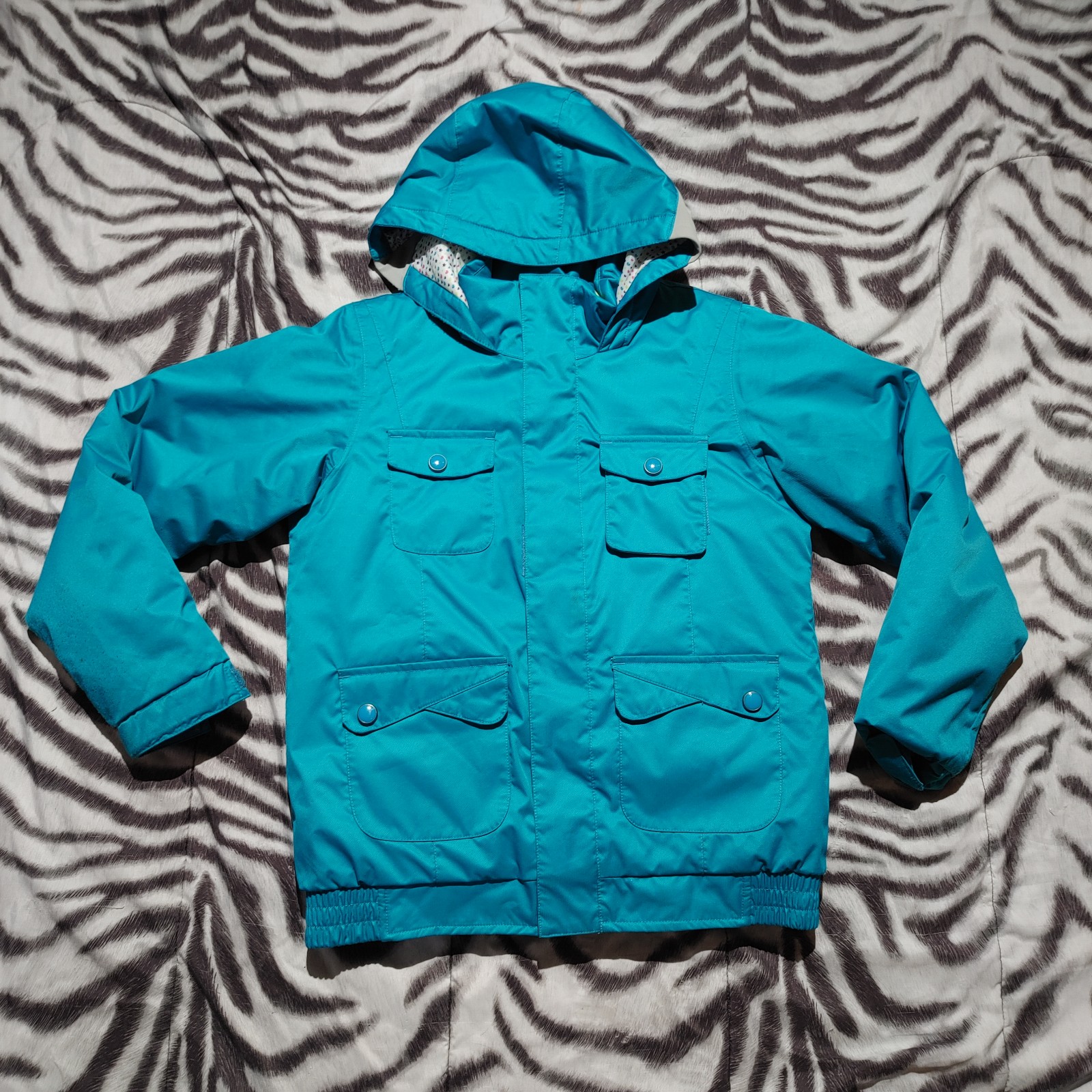 Burton waterproof insulated girls M ski snowboard jacket blue 10-12 yrs