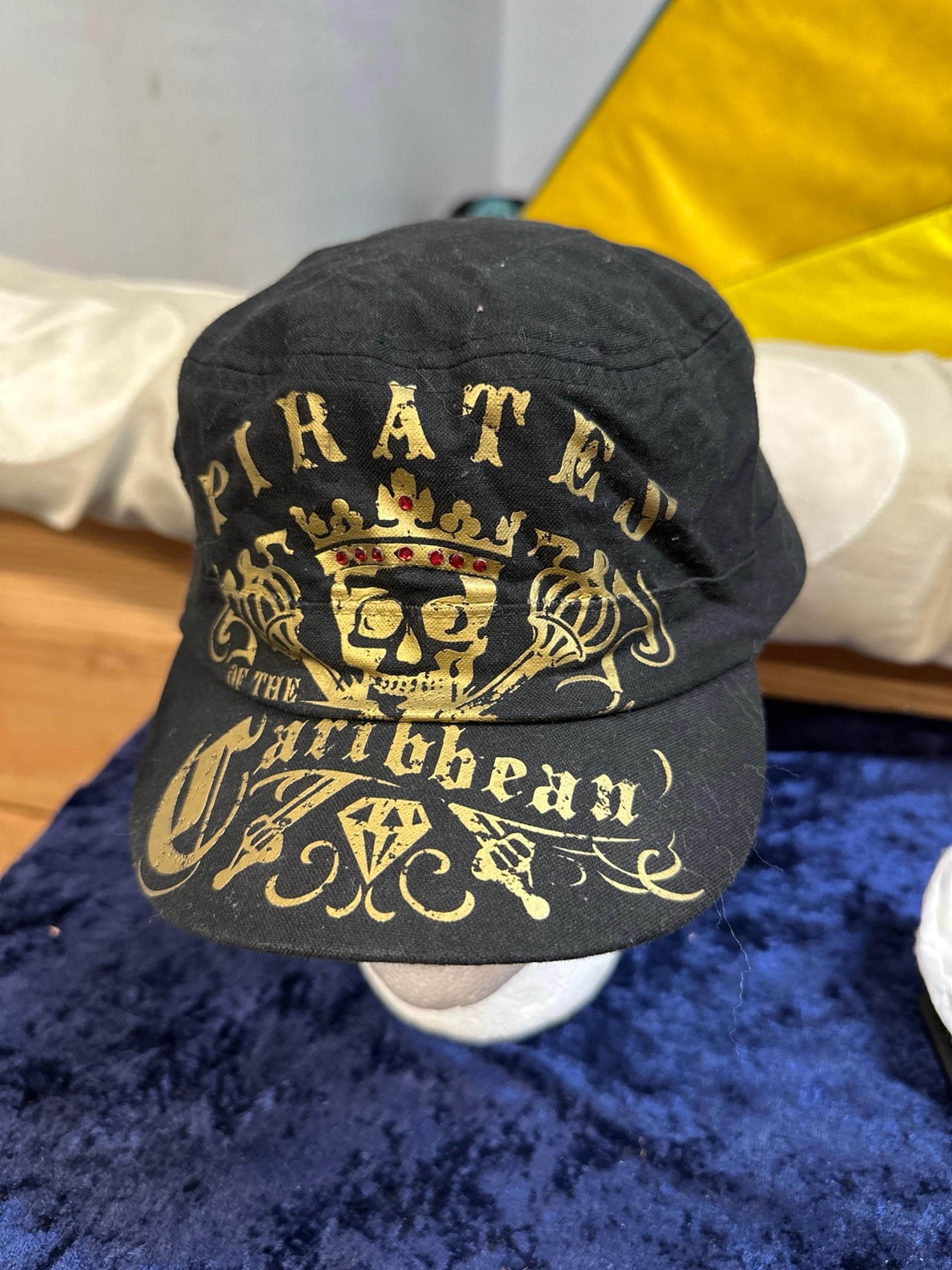 Parks Pirates of the Caribbean Black Rhinestone Ball park style cap - Disney