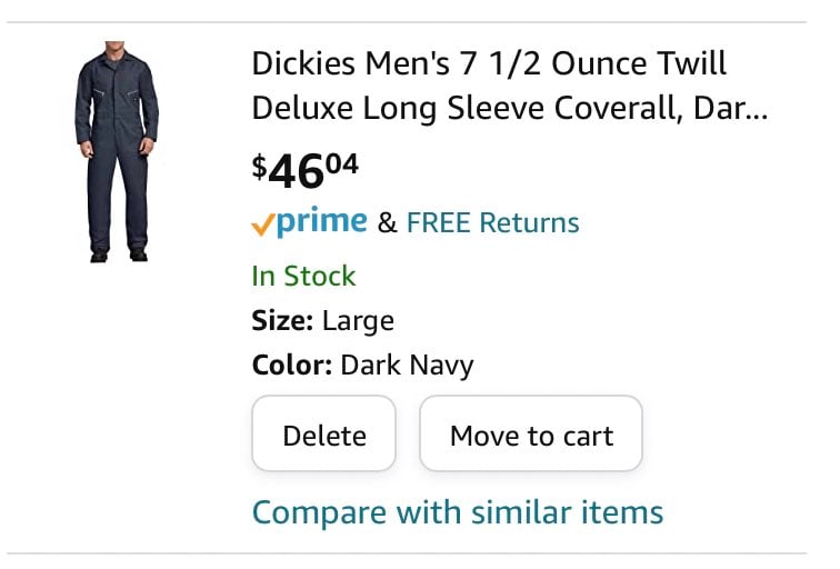 Dickies Men's Deluxe Long Sleeve Coveral