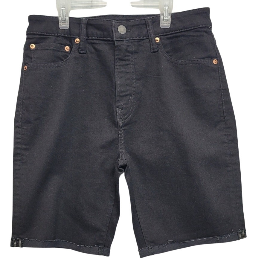 New American Eagle Airflex+ Mens Size 30 Black Stretch Cotton Jean Shorts