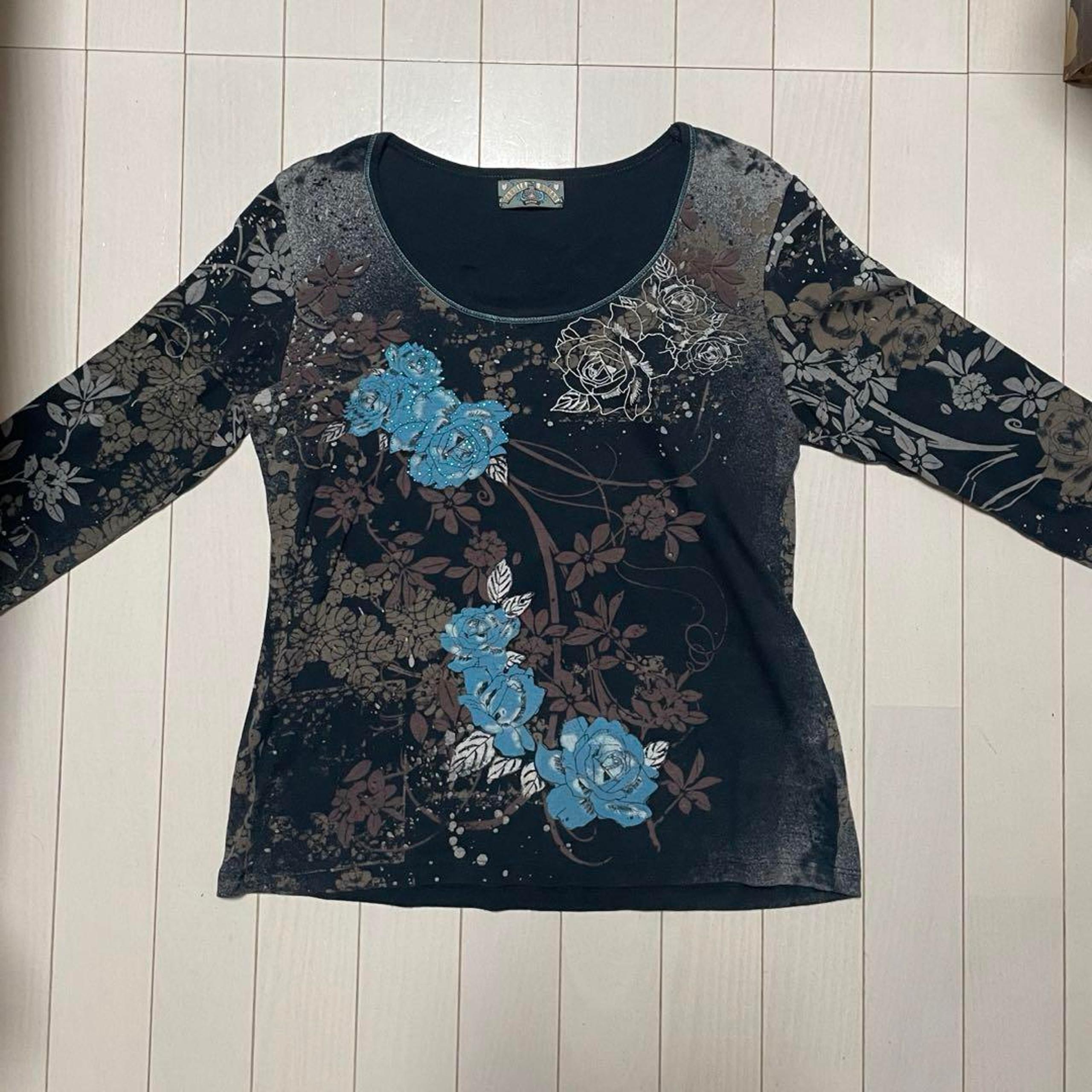 Vanilla sugar, size M, 3/4 length, sparkly, with stones, y2k