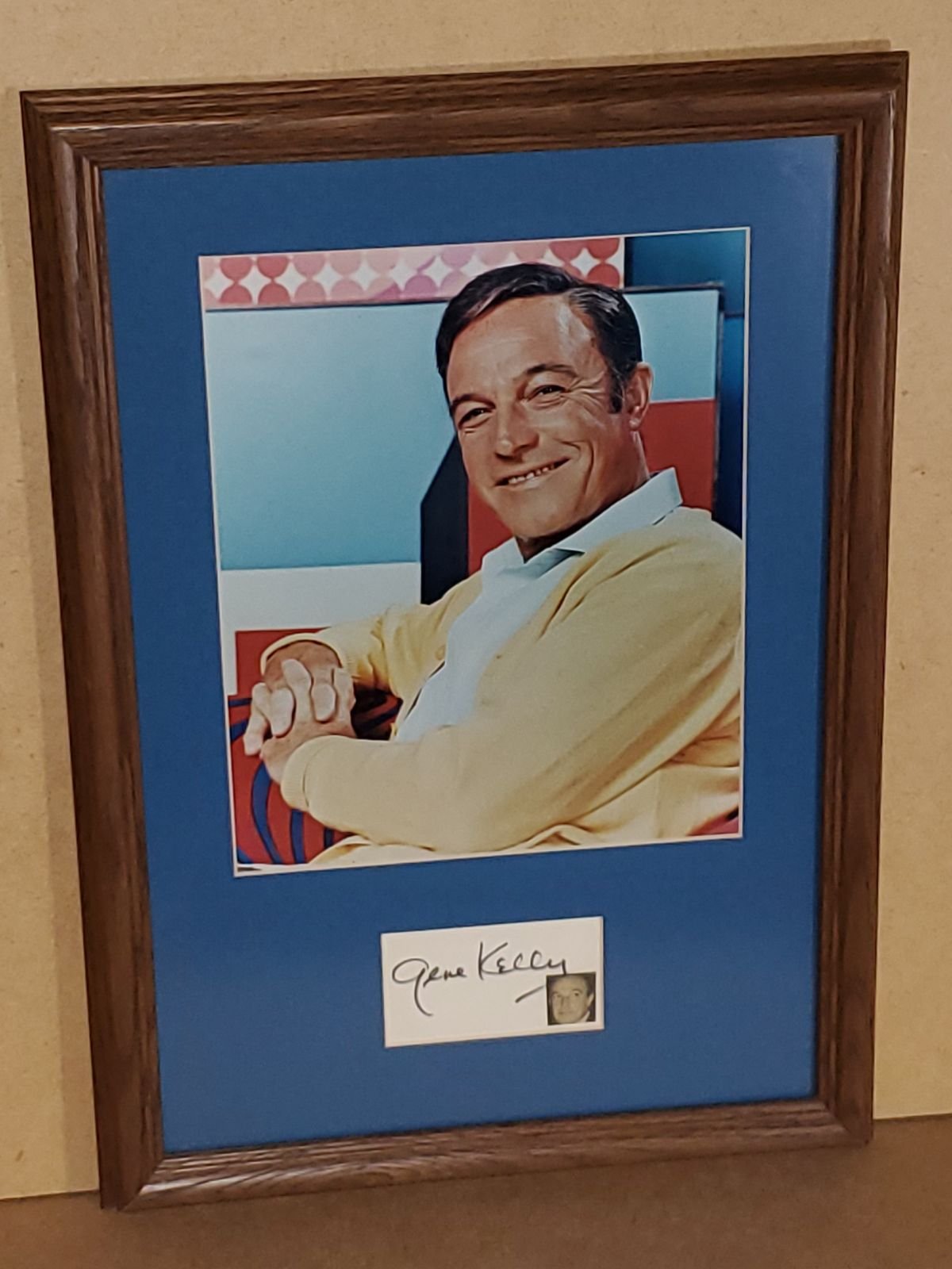 Gene Kelly Framed Signature & Photo