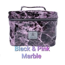 Jeffree Star Pink and Black MARBLE TRAIN CASE TRAVEL BAG